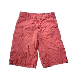 Vineyard Vines Chino Shorts Boys Youth 18 Coral Red 10.5" Inseam Cotton